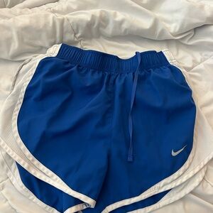 Blue nike athletic shorts